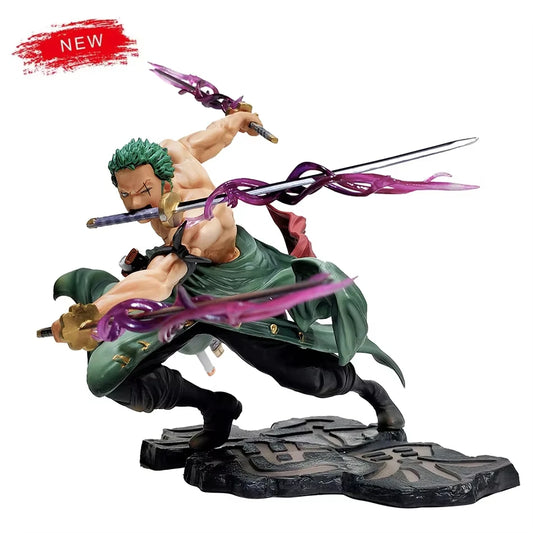 Roronoa Zoro three-sword 10 cm display figure – view 1